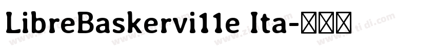 LibreBaskervi11e Ita字体转换